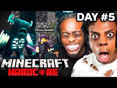 MINECRAFT HARDCORE ALL BOSSES DAY 5🍄🔨🧟‍♂️ft. KaiCenat (Part 2)