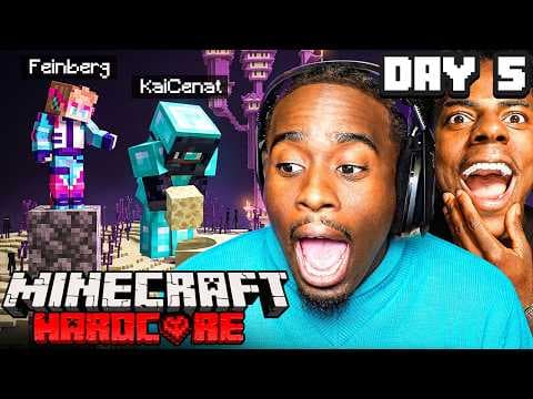 KAI & SPEED HARDCORE MINECRAFT MARATHON ⛏️🧱 BEATING ALL BOSSES | DAY 5 PART 1