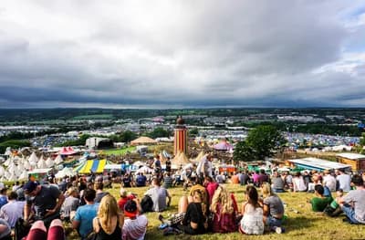 Glastonbury Festival Mud-Soaked Food Stalls