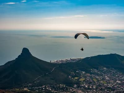 Paragliding from Lion's Head