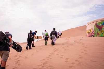 Sandboarding at Moreeb Dune (Liwa)