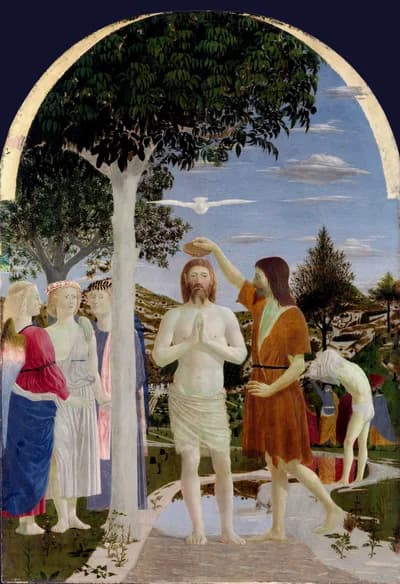 The Baptism of Christ – Piero della Francesca (c. 1450s)