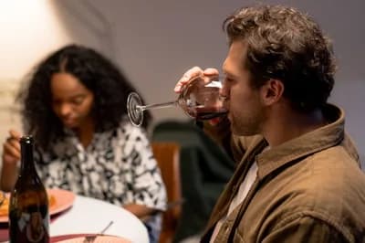 Drink Wine Moderately and Regularly (With Food)