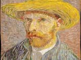 #1 Self-Portrait with a Straw Hat — Vincent van Gogh (1887) — The Impressionists at Their Peak: The Met's Crown Jewels