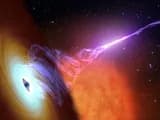 #3 Black Hole With Jet — NuSTAR Observations Artist's Concept — Cosmic Monsters: Black Holes and the Images That Finally Revealed Them
