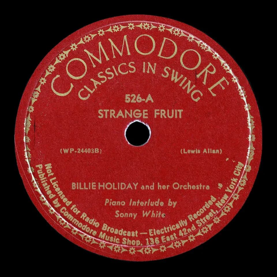 #8 Strange Fruit — Billie Holiday — Top 10 Most Controversial Song Lyrics